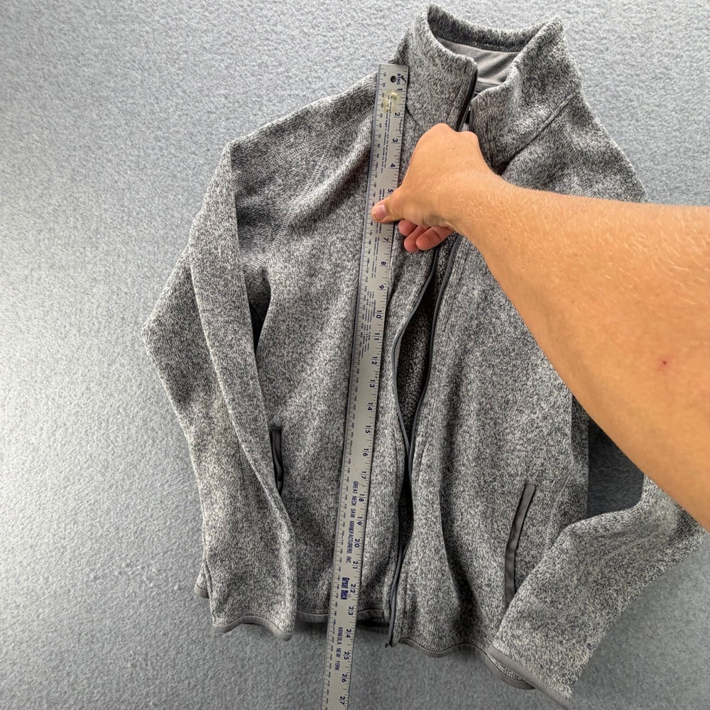 Patagonia Womens Better Sweater Full Zip Fleece Jacket Gray Small MISSING ZIPPER - Picture 3 of 8